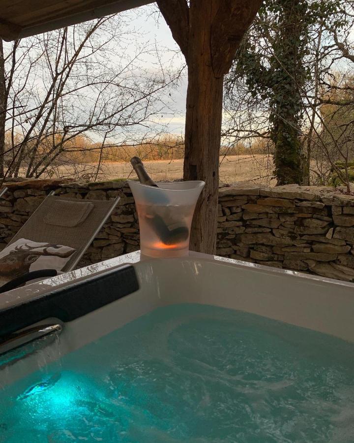 Cabane Lodge Avec Spa Privatif Livernon المظهر الخارجي الصورة